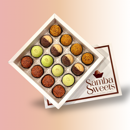 Box of 16 brigadeiros (4 flavor)